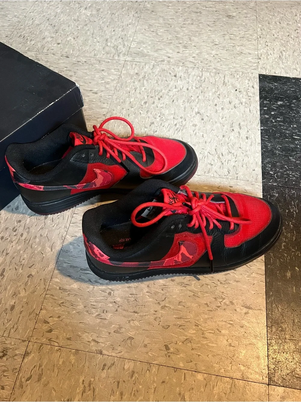 Nike Lunar Force 1 Fuse Leather Hyper Red